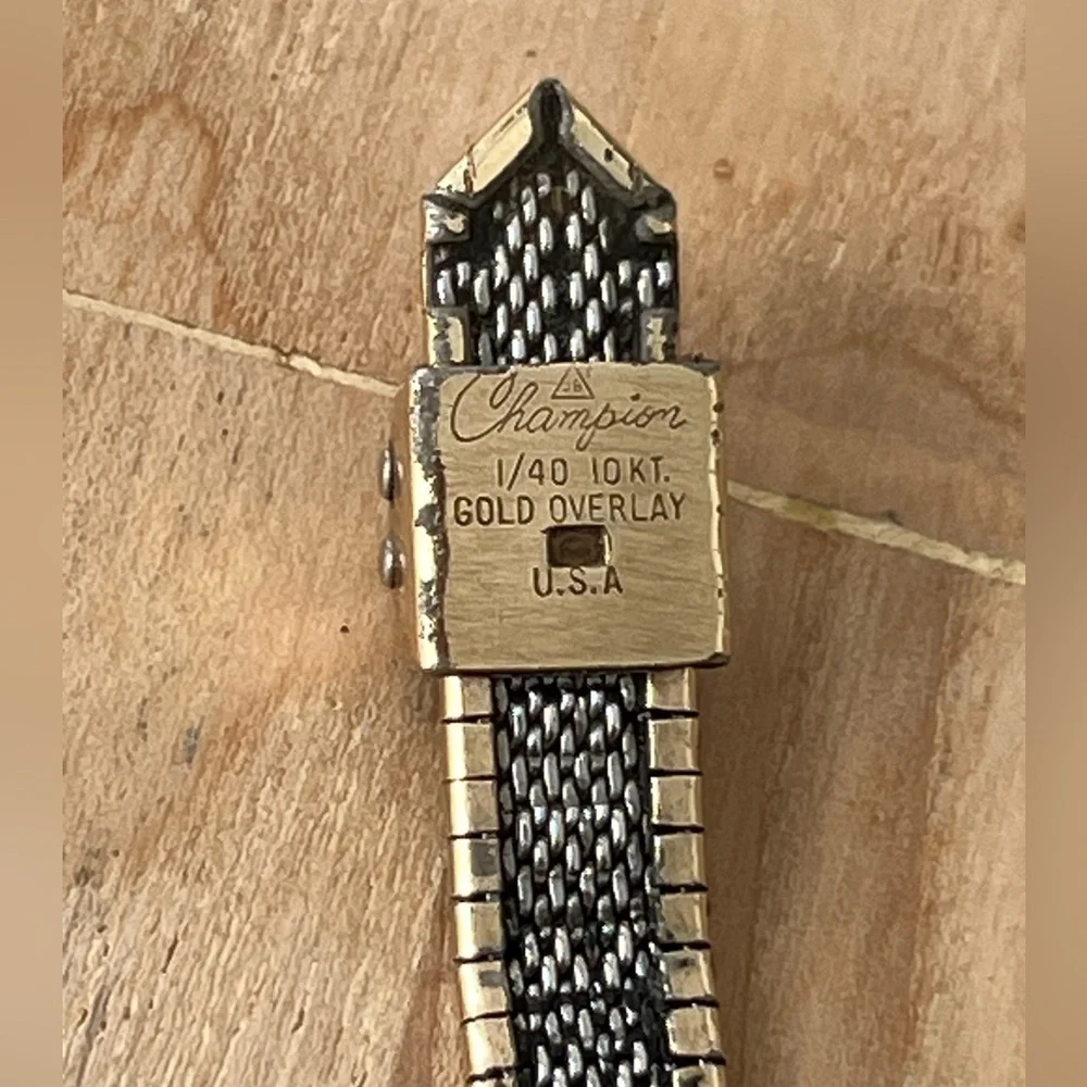Bulova Rare Vintage 10kt Gold Plated Women’s Zebra Case Bracelet Watch